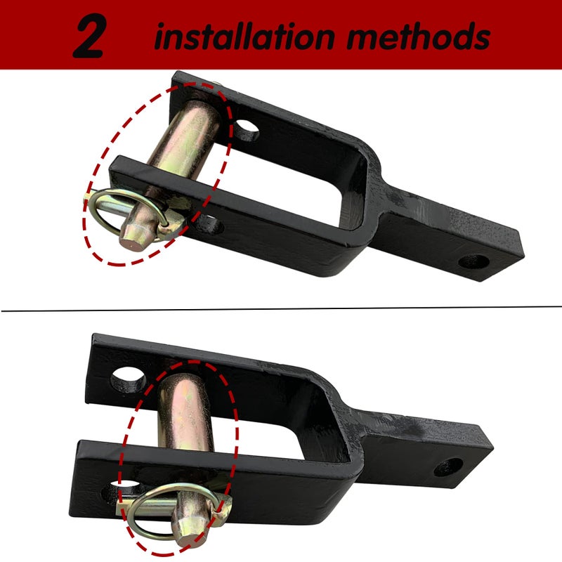 SUONE Versatile Quick Hitch Adapter with Adapter Sleeve Used to Adjust Top Link Bracket Movements Fit for Category 1 Quick Hitch Made of Integral Casting - Image 4