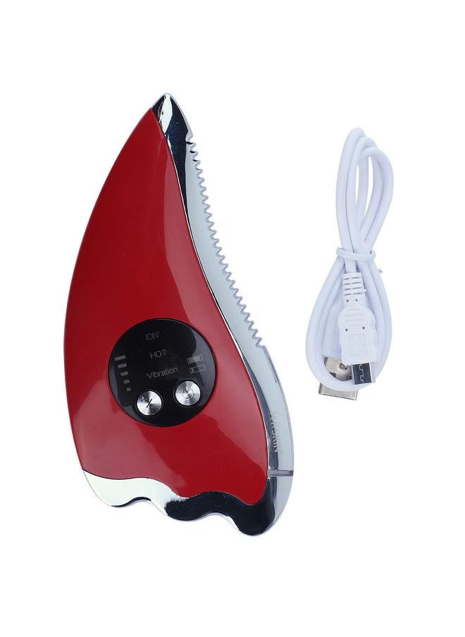 Thoraya - Electric Microcurrent Scraping Lifting Scraper Scraping Plate Detoxification Instrument (Red) - Image 1