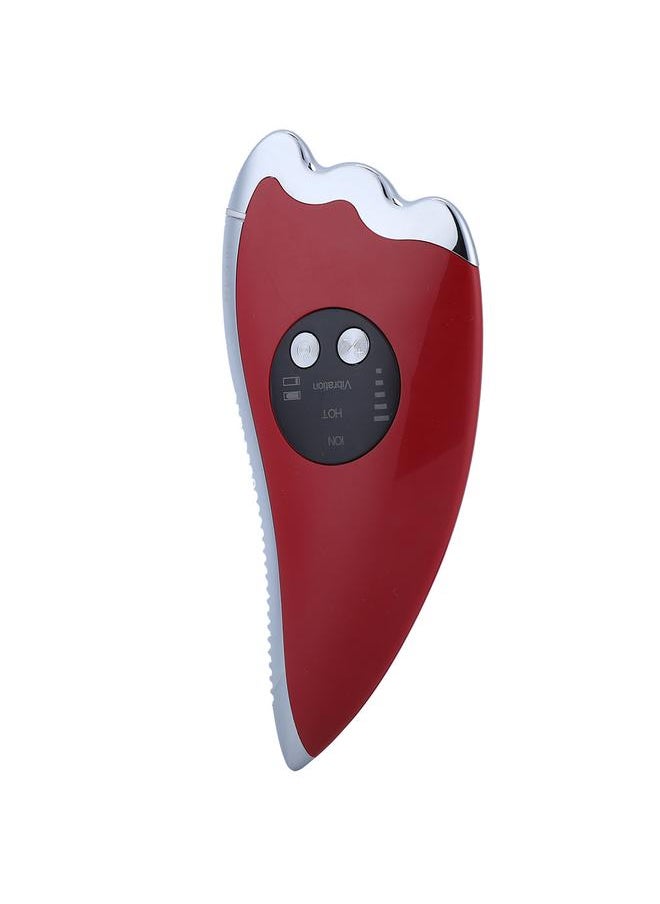 Thoraya - Electric Microcurrent Scraping Lifting Scraper Scraping Plate Detoxification Instrument (Red) - Image 1