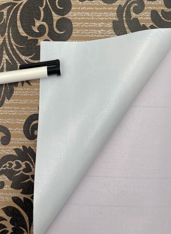 LoveFaye Yifely SimpleLife4U Black Damask Self-Adhesive Shelf Drawer Liner PVC Tabletop Protect Paper 45x300cm - Image 4