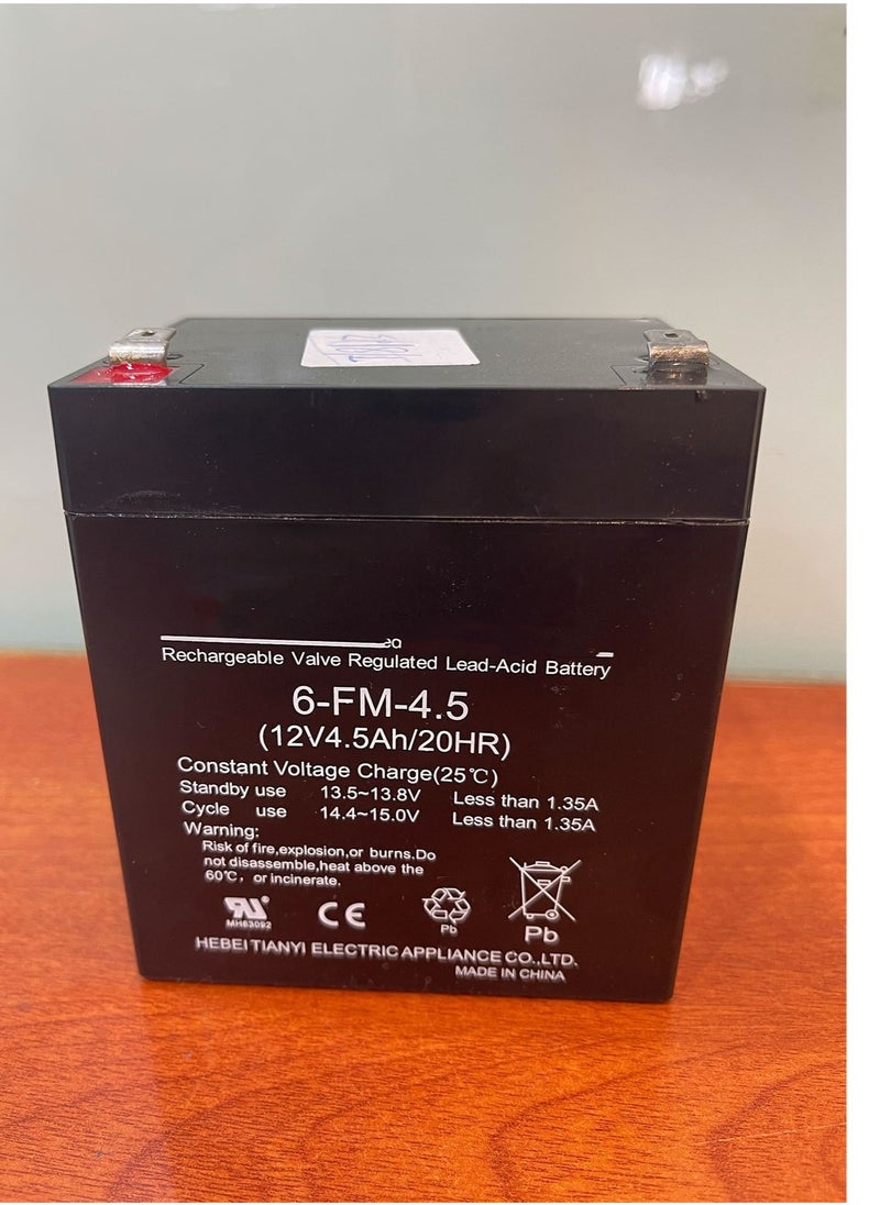 Generic - 12V 4.5AH Lead-acid Battery Suitable for Children's Electric Cars and Electric Bikes and Electric Motorcycles and Electric Tricycles - Image 1
