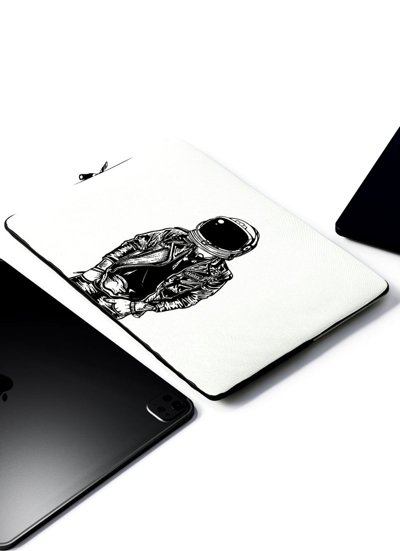 LOUD UNIVERSE Laptop Sleeve 13 inch Astronaught Hippy Rider Black and White Tablet Sleeve - Image 2