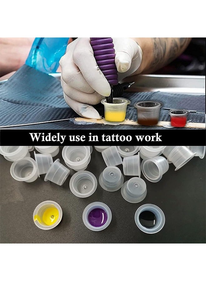 HY Tattoo Ink Cap, 300pcs Tattoo Ink Cups Pigment Caps Disposable Ink Caps for Tattooing Plastic Tattoo Cups Caps Mixed for Tattoo Supplies - Image 5