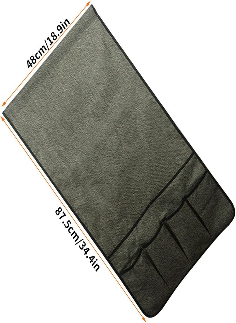 GGOOT TV Remote Holder Pouch,Collapsible Storage Pouch Boxes Organizer - Anti-Slip Couch Remote Holder Pouch for Magazine, Tablet, Phone, Glasses - Image 4