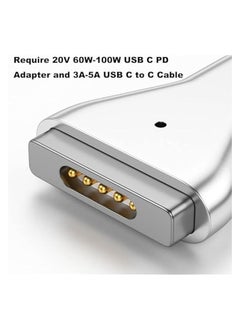 erorex USB C to Magnetic T-Tip Adapter, Type-C to Magnetic 2 T-Head PD 100W Power Fast Charging Converter for 2013-2015 MacBook Pro Air  - Image 4