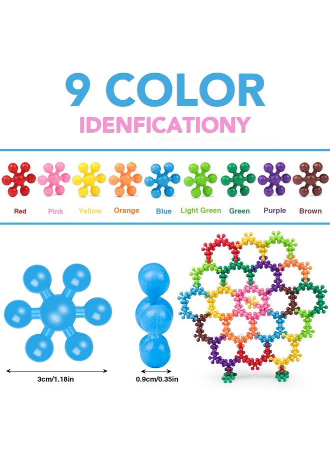 NEOACT 200Pcs Building Blocks Kids Educational Building Toys Interlocking Plastic Connect Block Manipulatives For Preschool Kids Aged 3+ Creativity Kids Toys Classroom Kindergarten Toys - Image 2