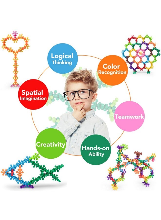 NEOACT 200Pcs Building Blocks Kids Educational Building Toys Interlocking Plastic Connect Block Manipulatives For Preschool Kids Aged 3+ Creativity Kids Toys Classroom Kindergarten Toys - Image 4