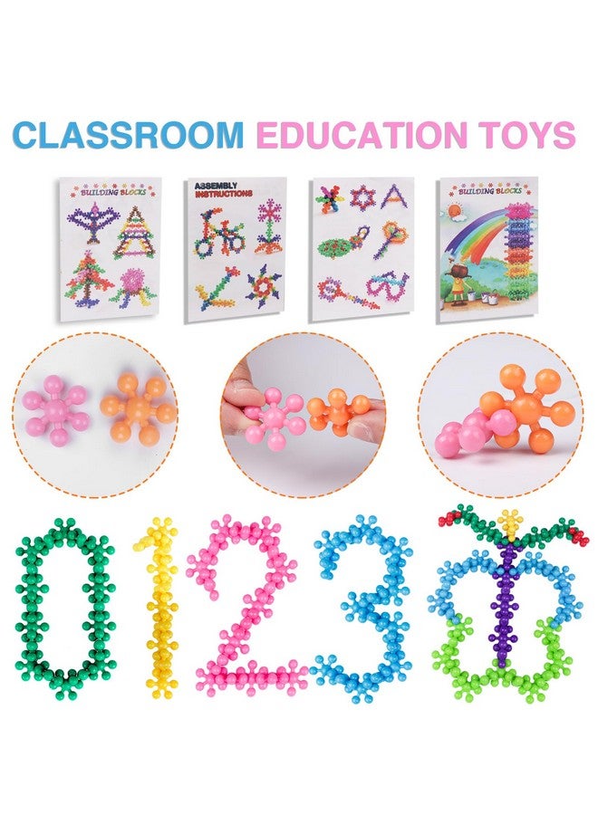 NEOACT 200Pcs Building Blocks Kids Educational Building Toys Interlocking Plastic Connect Block Manipulatives For Preschool Kids Aged 3+ Creativity Kids Toys Classroom Kindergarten Toys - Image 3