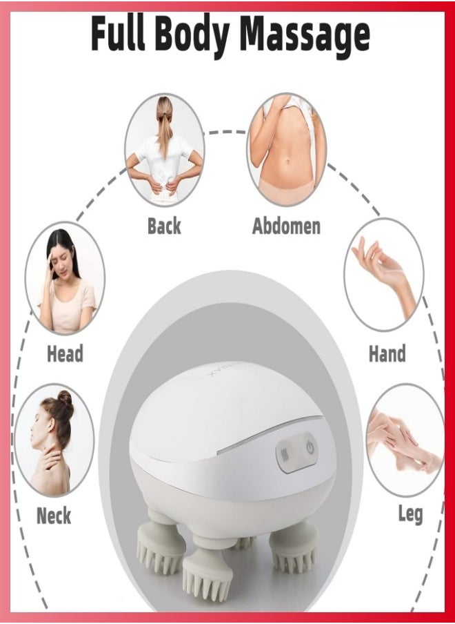 nubite Electric Scalp Massager, Portable Heated Head Massager Kneading 88 Massage Nodes, 2 Replacement Massage Styles 3 Speed Modes, Body Massager for Deep Cleansing Relief Hair Growth,Pet massager,Holiday gifts ﻿  - Image 2