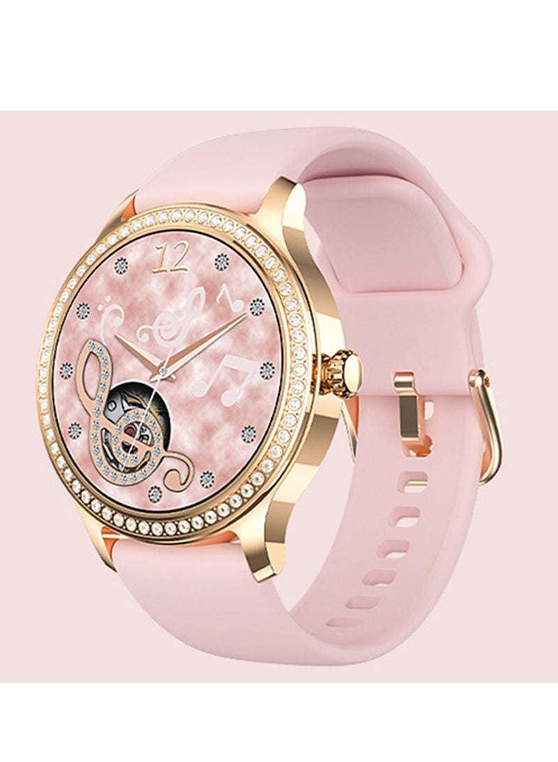 general Smart Watch for Women, 1.28 in Smartwatch for iOS Phones IP68 Waterproof Bluetooth Call Activity Tracker with Full Touch Color Screen Heart Rate Monitor Pedometer Sleep Monitor, Pink - Image 1