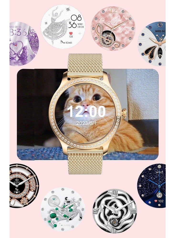 general Smart Watch for Women, 1.28 in Smartwatch for iOS Phones IP68 Waterproof Bluetooth Call Activity Tracker with Full Touch Color Screen Heart Rate Monitor Pedometer Sleep Monitor, Pink - Image 4
