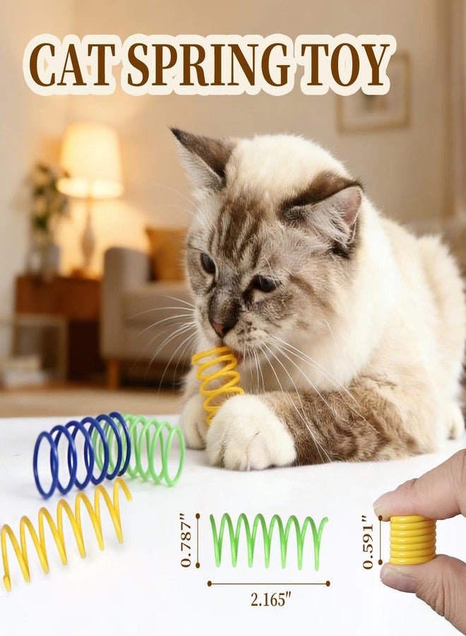 TECOPH Cat Toys for Indoor Cats, a Set of 25 Interactive cat Toys, Including Colorful Springs, Squeaky Balls, Rainbow Balls, Feather Bouncy Balls, Bell Balls, and Many Other Kitten Toys. - Image 2