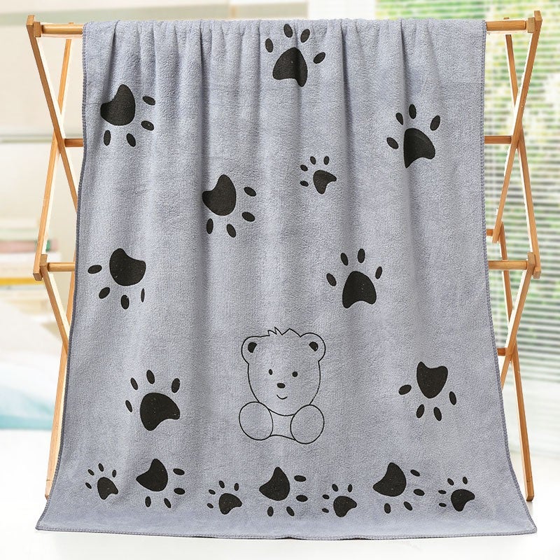 general Kids Microfiber Bath Towel, Cartoon Rabbit Print Beach Towel for Children Swimming and Shower - Image 1