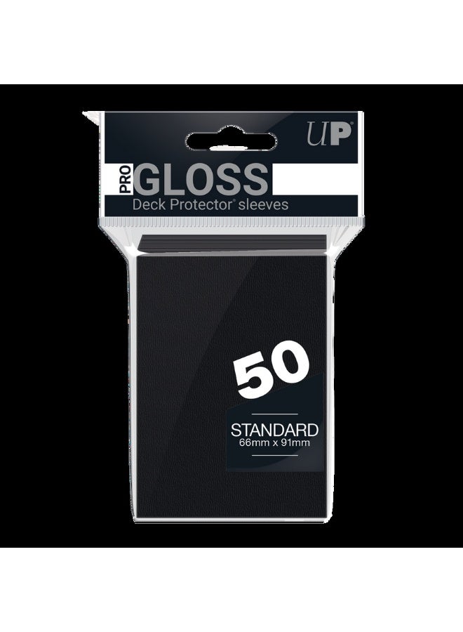 Ultra Pro Standard Sleeves Black 50 pcs - Image 1