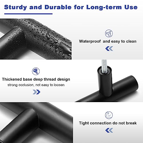 Estmoon 30 Pack Cabinet Handles Matte Black Cabinet Pulls with 3 Inch Hole Center, Stainless Steel Kitchen Cabinet Handles Black Kitchen Handles for Cabinets and Drawers, 76mm Hole Centers - Image 4