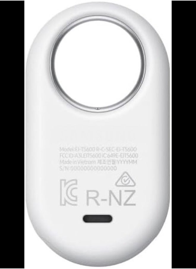 Generic - Smart Tag 2 (2023) Bluetooth + UWB, IP67 Water and Dust Resistant, Findable via App, 1.5 Year Battery Life -, Includes Carrying Pouch (White) - Image 1