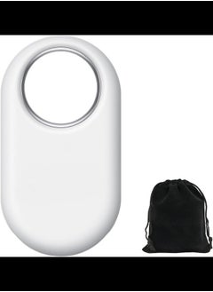 Generic Smart Tag 2 (2023) Bluetooth + UWB, IP67 Water and Dust Resistant, Findable via App, 1.5 Year Battery Life -, Includes Carrying Pouch (White)  - Image 5