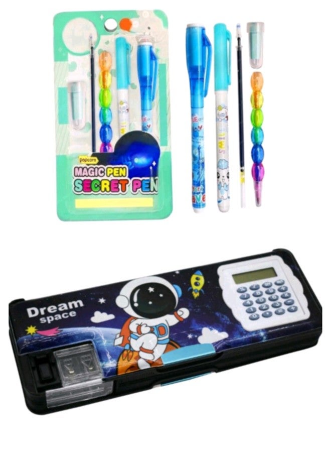 Manos Magic Learning Pen Set with refile and Pencil Box Educational Toy for Kids Combo Pack - Image 3