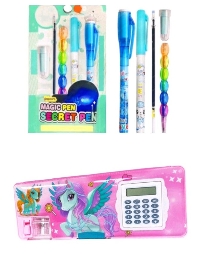Manos Magic Learning Pen Set with refile and Pencil Box Educational Toy for Kids Combo Pack - Image 2