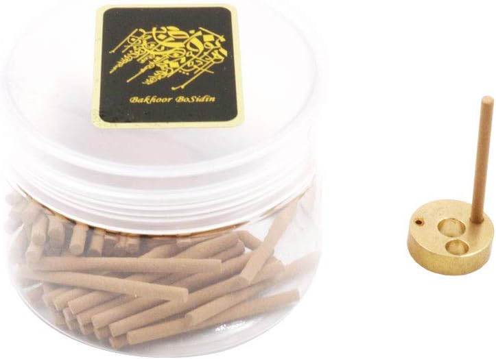 Bosidin Bakhoor - Bakhoor Oud Incense Sticks 3mm with Metal Incense Burner - A72-1 - Image 4