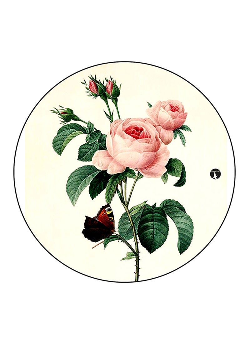 RKN Vintage Art Printed Fridge Magnet Round  Multicolour - Image 2