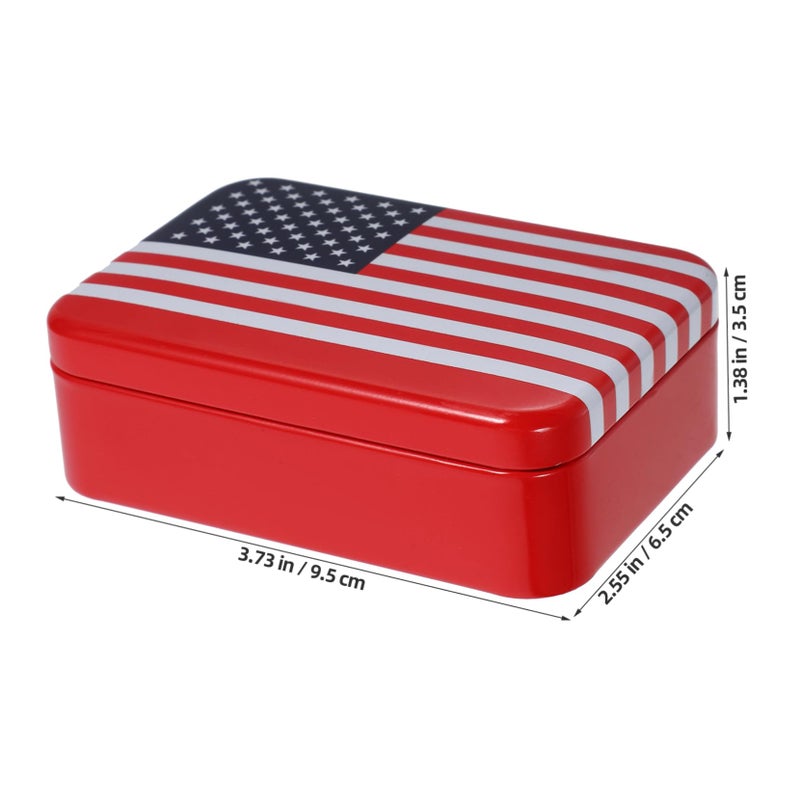 4Pcs Tinplate Candy Storage Box With Lid For Home Office And Party Favors - Image 3