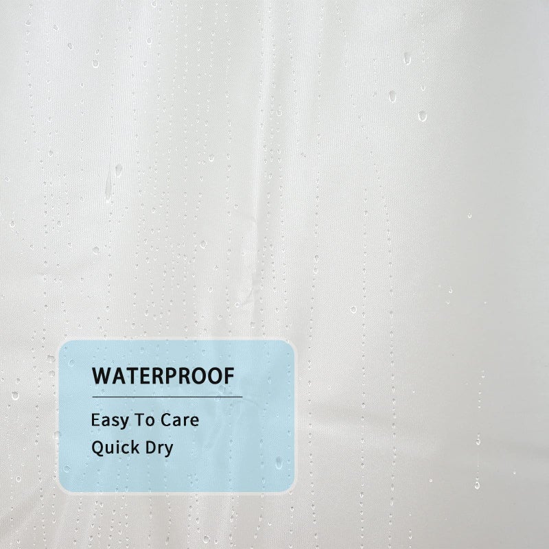YISURE YISURE Plastic Frosted PEVA Bathroom Window Curtain  No Hook Needed Narrow Small Short Peva Privacy Shower Curtain for Shower Room  Width 48 x Length 48 Inch  - Image 2