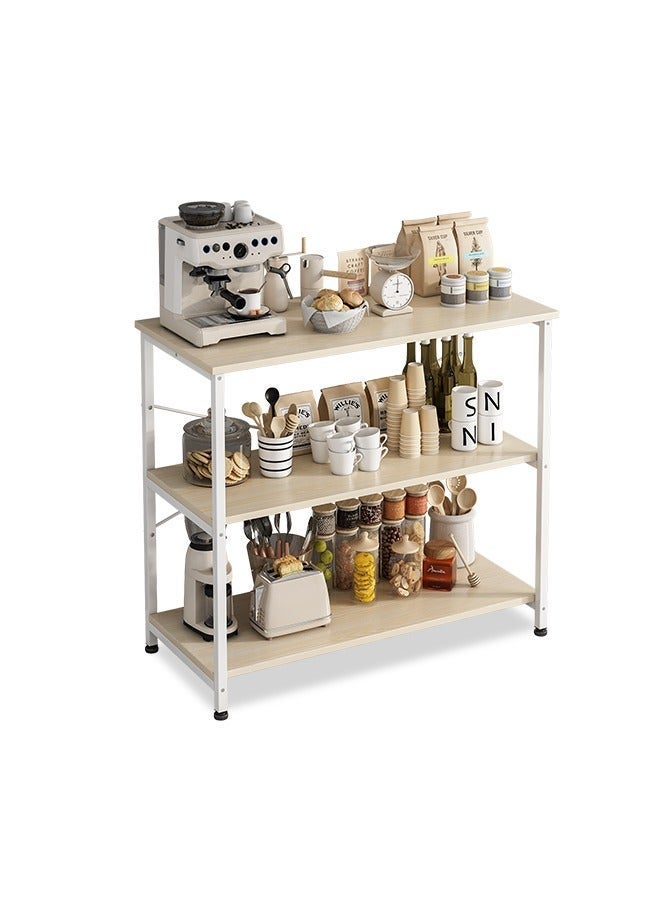 Zanotta Durable 3-Tier Kitchen Storage Rack Kitchen Cabinet Multi-tier Shelf, Organizer Rack for Kitchen, Living room, Bedroom 80*36*83cm - Image 4