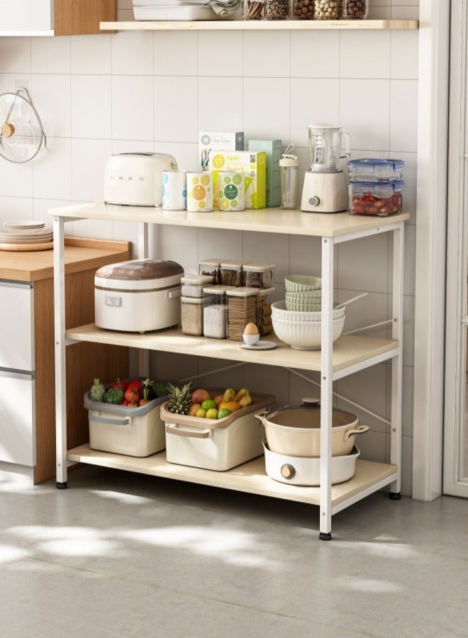 Zanotta Durable 3-Tier Coffee Table Coffee Rack Kitchen Storage Rack Kitchen Cabinet Multi-tier Shelf, Organizer Rack for Kitchen, Living room, Bedroom 80*36*83cm - Image 3