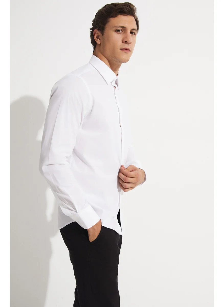 جون Exclusive Men's Slim Fit Long Sleeve Shirt