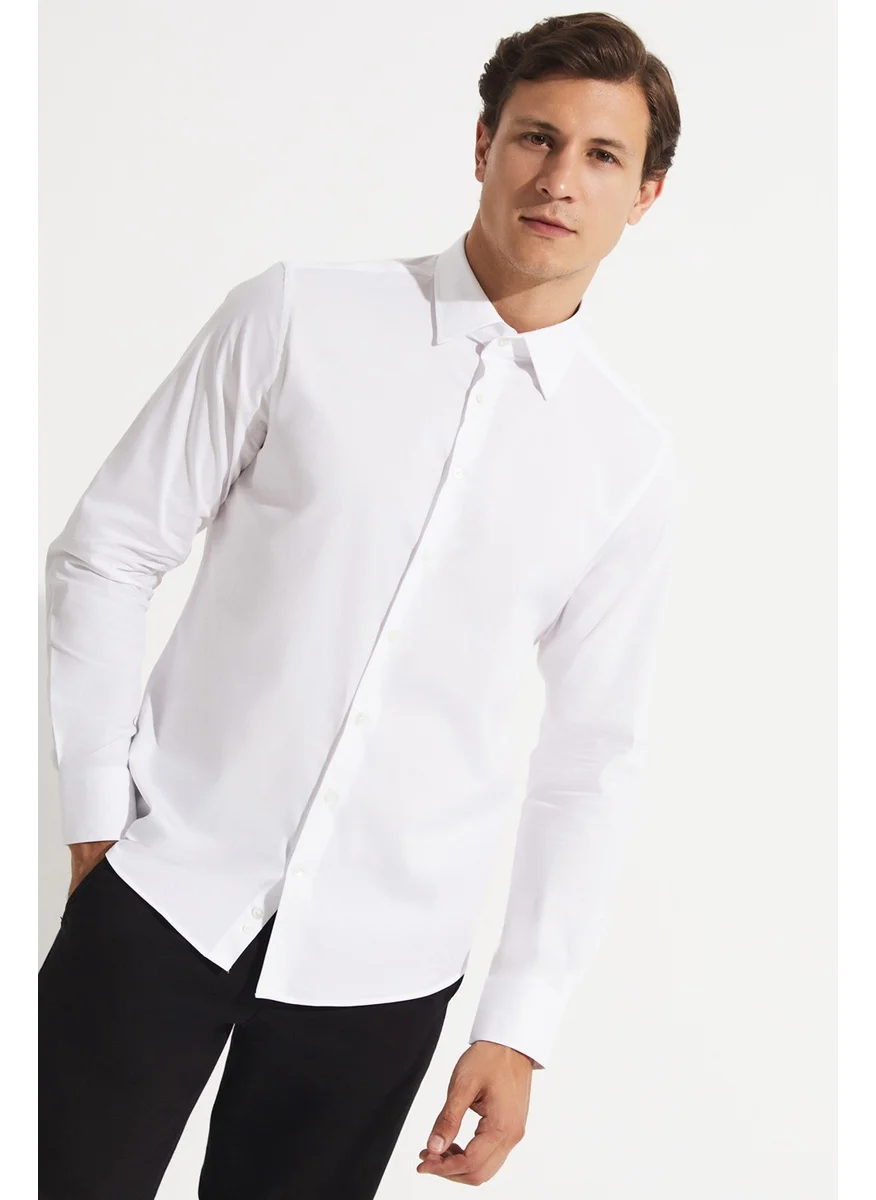 جون Exclusive Men's Slim Fit Long Sleeve Shirt