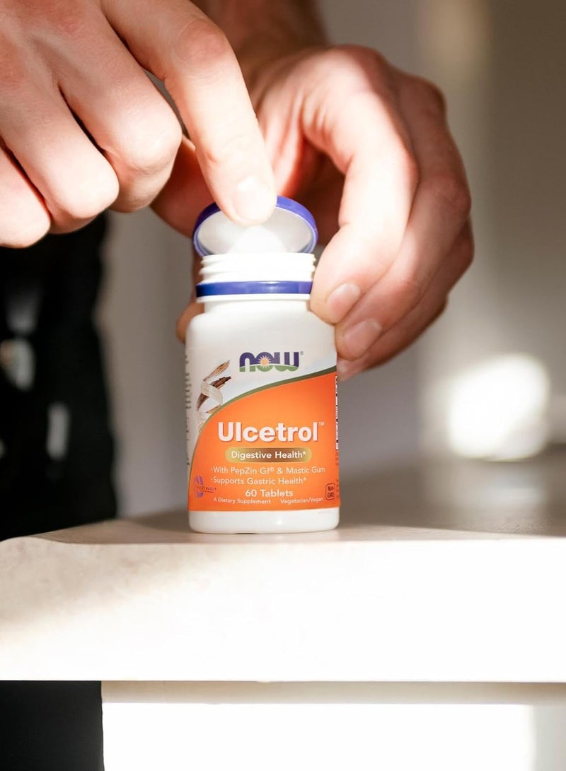 now Supplements Ulcetrol, Digestive Health, With Pepzin Gi And Mastic Gum, Supports Gastric Health, 60 Tablets - Image 5