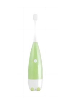 TNGames Kids Electric Toothbrush Penguin Design,Soft hair automatic toothbrush tooth protection waterproof household with 2 brush heads for age 3-15years,Green 