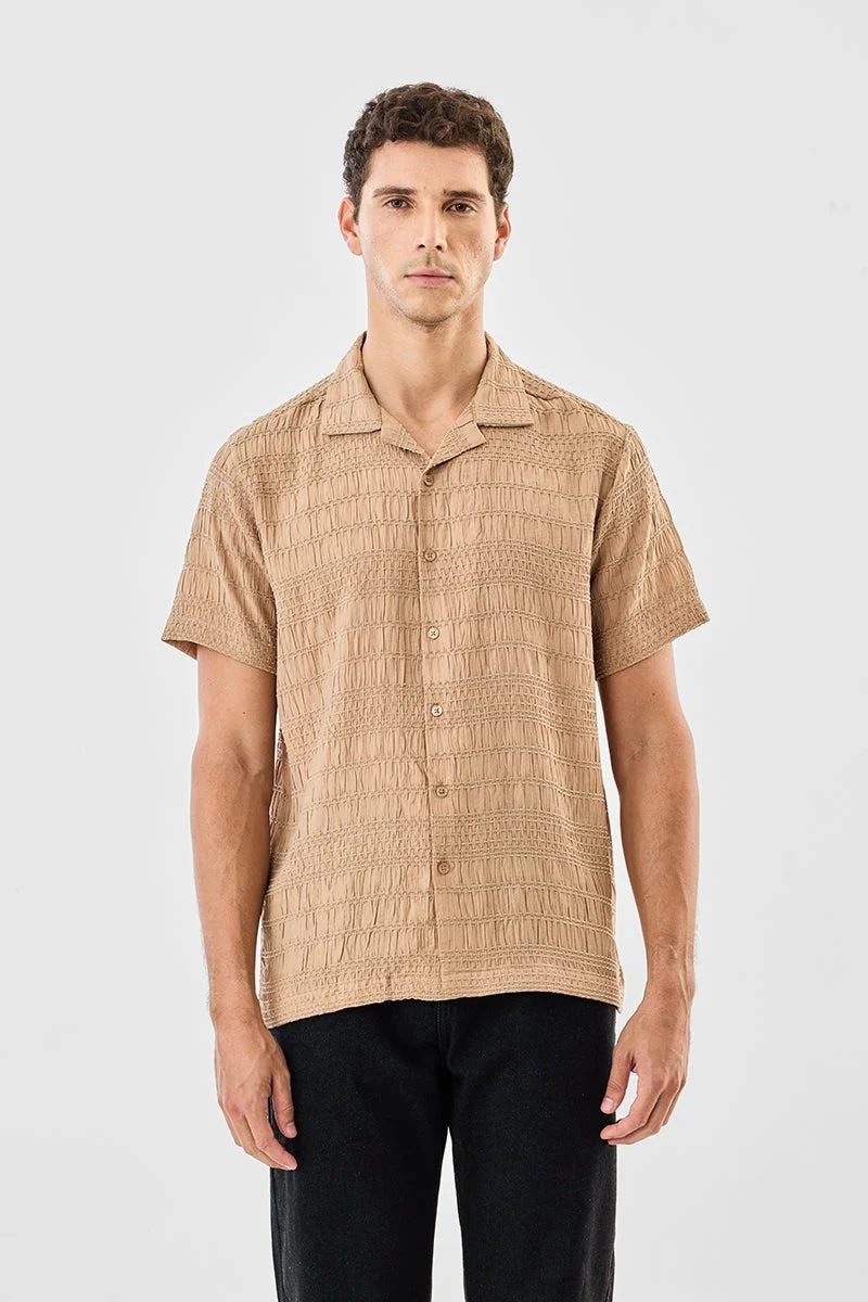 SNITCH Box Fit Textured Shirt