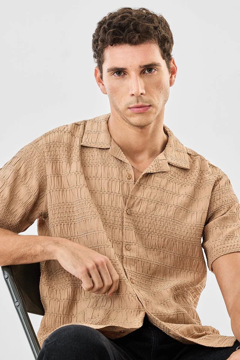 SNITCH Box Fit Textured Shirt