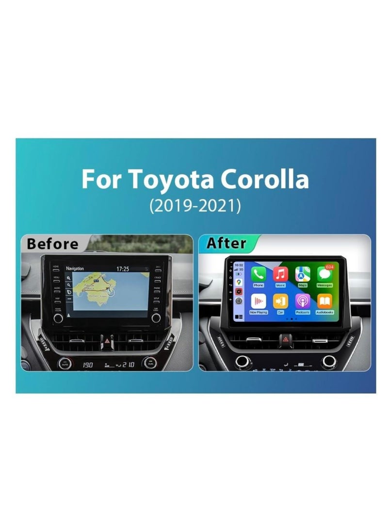 SHEZA STAR - Android Car Stereo for Toyota Corolla 2019 2020 2021 6GB RAM 128GB ROM Support SIM Card, Apple Carplay, MirrorLink WiFi BT, 10 Inch IPS Touch Screen with Backup Camera Included - Image 1