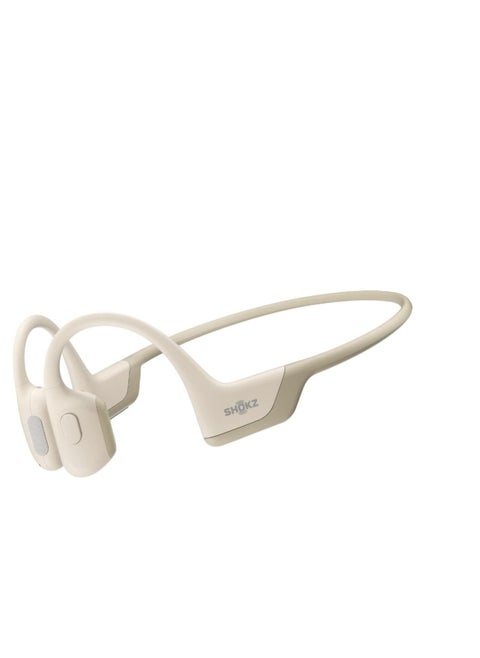 SHOKZ OpenRun Pro - Open Bluetooth Bone Conduction Sports Earphones - Sweatproof Wireless Earphones for Exercise and Running, Advanced Deep Base - Built in Microphone with Headband