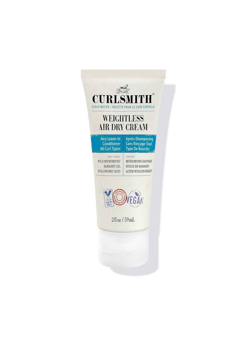 CURLSMITH CURLSMITH  Weightless Air Dry Cream  Vegan LeaveIn Conditioner for Any Hair Type Smooths Hair 
