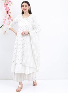 All Over Print Kurta, Dupatta & Palazzo Trouser Co-Ord Set by Styli