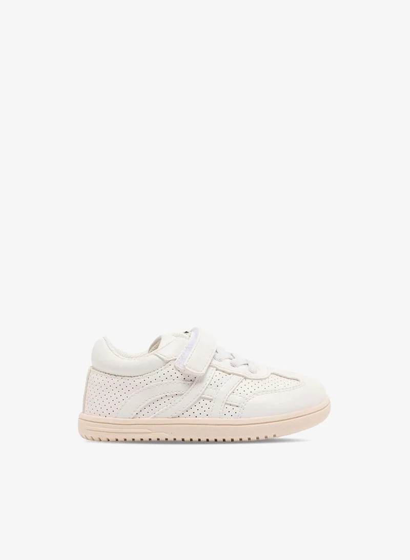 Barefeet Boys Perforated Hook & Loop Ankle Sneakers