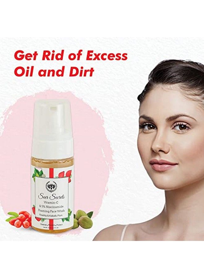 Seer Secrets 100% Natural Rosehip And Kakadu Vitamin C Foaming Face Wash |Organic & Natural | Reducing Wrinkle Exfoliate Dirt & Oil From Skin | Silicon & Parabens Free | Suitable For Men & Women | Pack Of 120Ml - Image 4