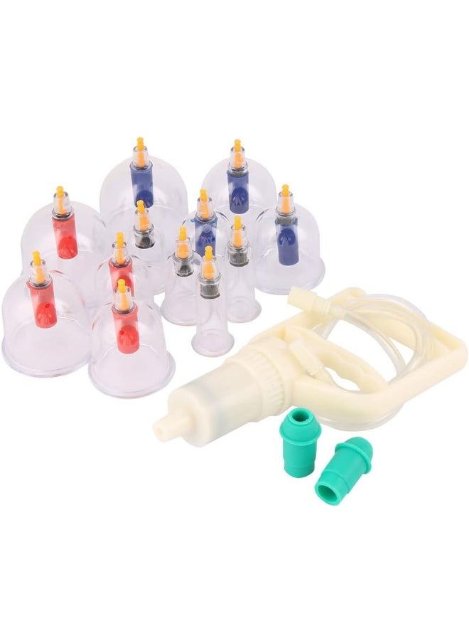 Generic 12 Cups Portable Body Massage Therapy Vacuum Suction Cupping Device Set  - Image 1