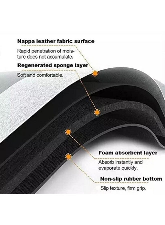 Home-Cloud HomeCloud Super Absorbent Floor Mat - Perfect for Bathrooms, Doormats, and Office Spaces! Soft Cushion Mat with Quick Dry Dirt Barrier| 4.5mm Thick (40x60cm, Rec_Grey) - Image 3