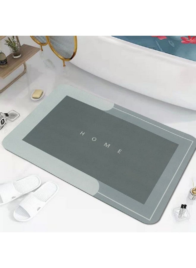 Home-Cloud HomeCloud Super Absorbent Floor Mat - Perfect for Bathrooms, Doormats, and Office Spaces! Soft Cushion Mat with Quick Dry Dirt Barrier| 4.5mm Thick (40x60cm, Rec_Grey) - Image 1