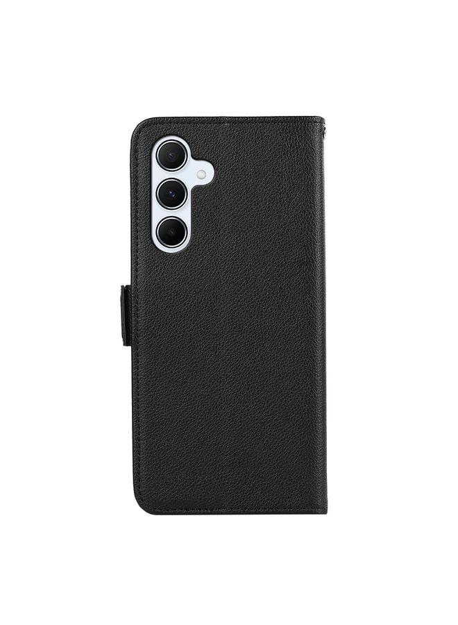 اس-توب جراب لهاتف Samsung Galaxy A14 4G/5G من ABEEL جراب جلدي مغناطيسي جانبي بنمط الليتشي بتقنية RFID - Image 3