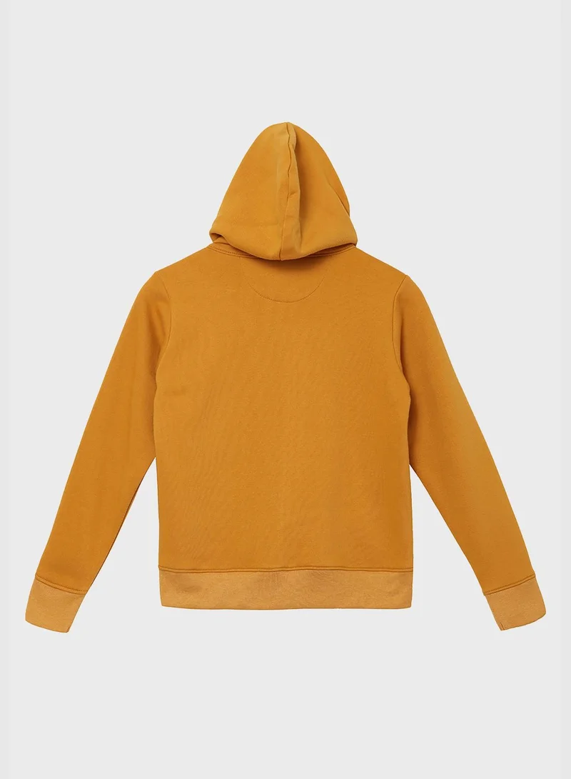 Instafab Front Pocket Printed Hoodie