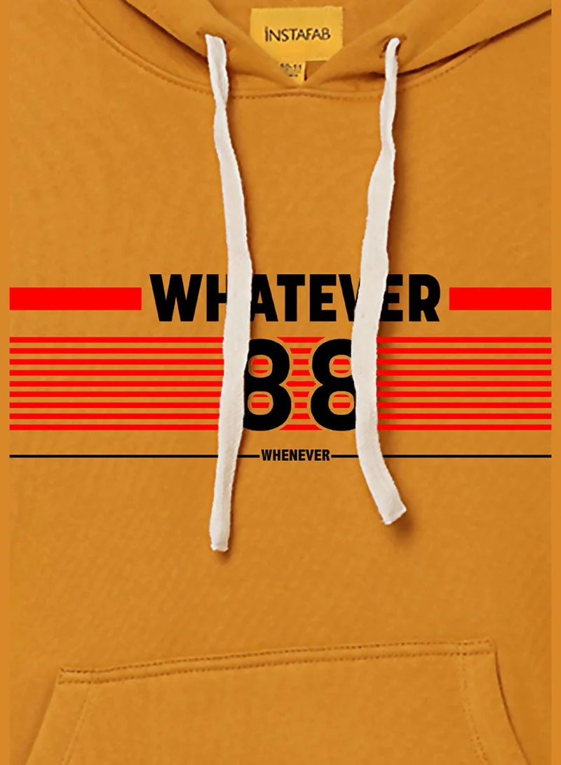 Instafab Front Pocket Printed Hoodie