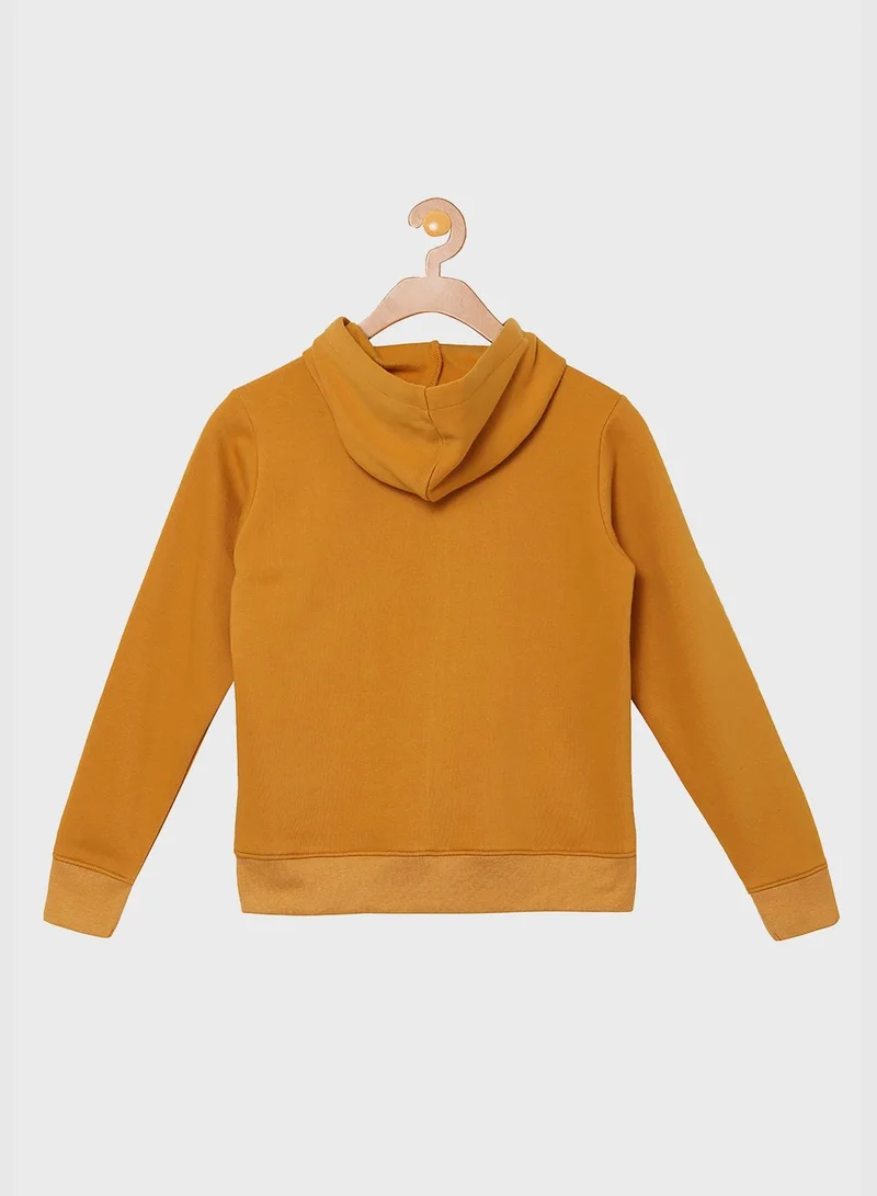 Instafab Front Pocket Printed Hoodie
