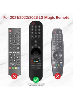 Sikai SIKAI Silicone Case Cover for LG AN-MR21GA Magic Remote, Shockproof Protective Cover for LG Smart TV Remote 2021, Standing Design, Skin-Friendly, Washable, Anti-Lost with Loop (Glow Blue)  - Image 4