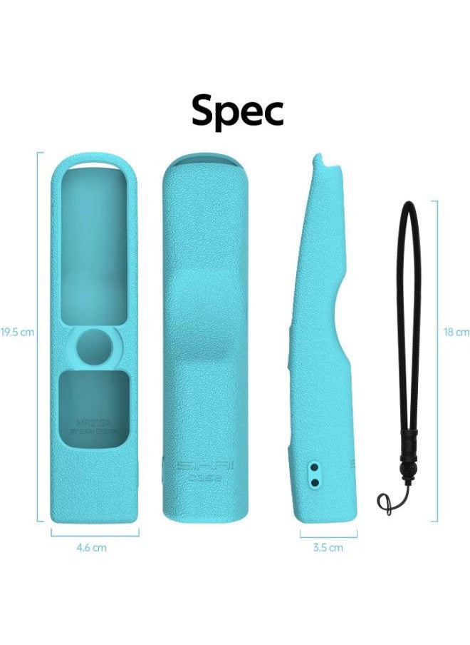 Sikai - SIKAI Silicone Case Cover for LG AN-MR21GA Magic Remote, Shockproof Protective Cover for LG Smart TV Remote 2021, Standing Design, Skin-Friendly, Washable, Anti-Lost with Loop (Glow Blue) - Image 1